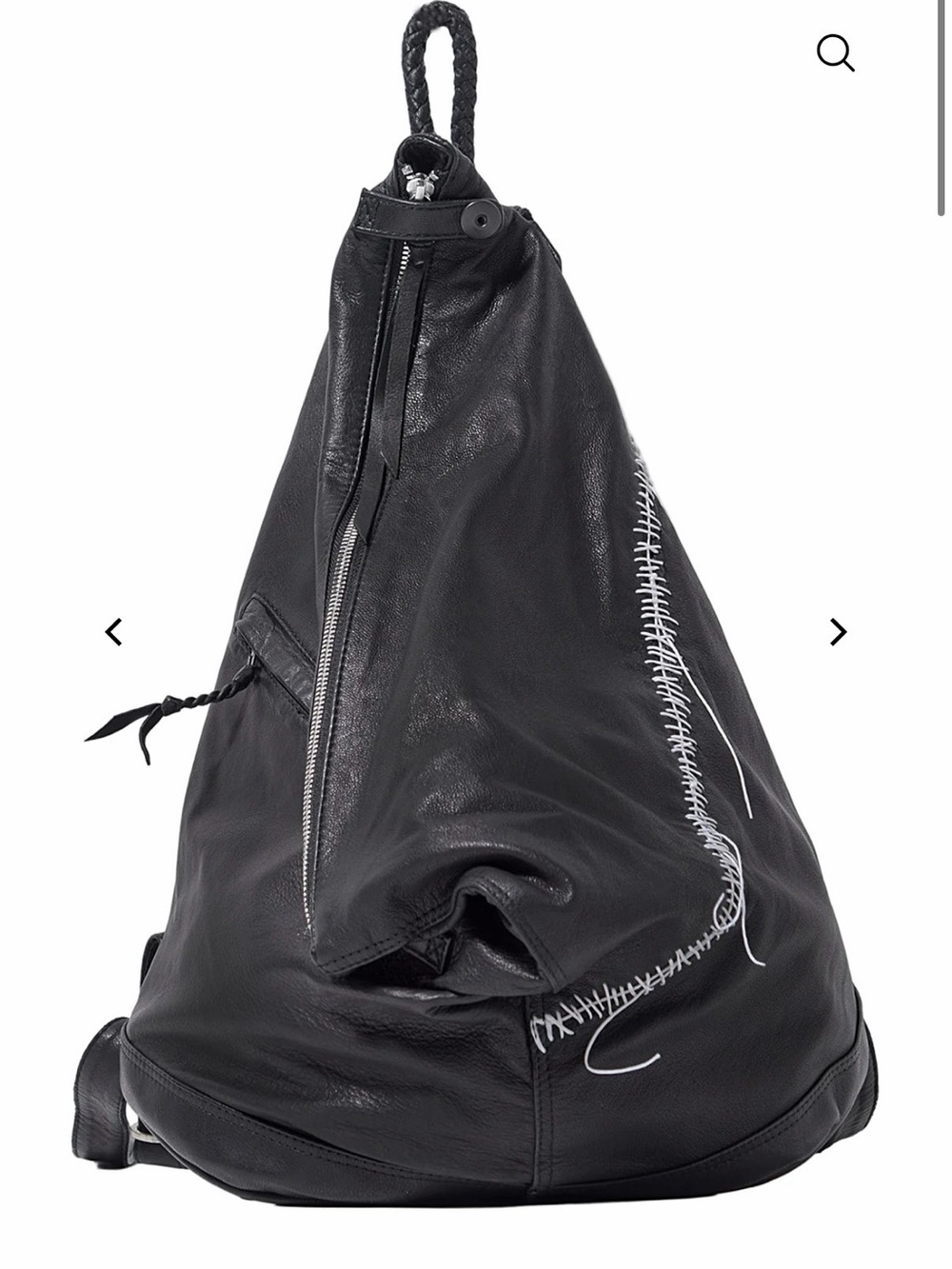 KmRii 2202-BG01 Hand Stitch Triangle Backpack